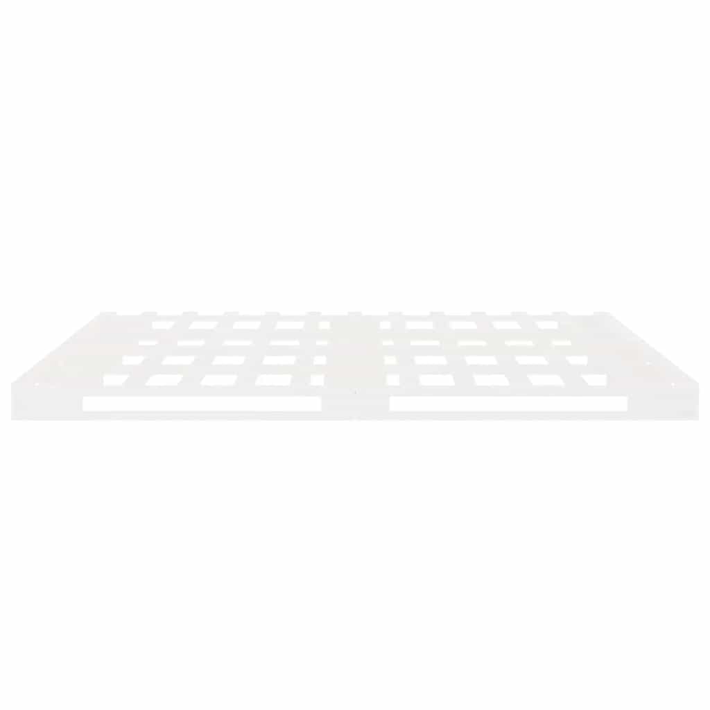 vidaXL Rama łóżka bez materaca, biała, 140x190 cm, lite drewno sosnowe