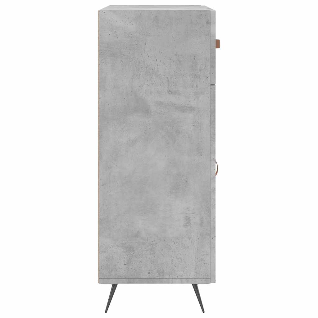 vidaXL Szafka, szarość betonu, 69,5x34x90 cm, materiał drewnopochodny