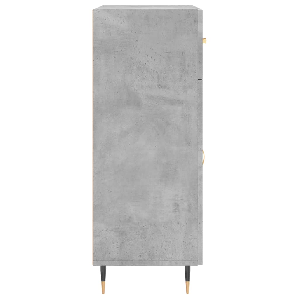 vidaXL Szafka, szarość betonu, 69,5x34x90 cm, materiał drewnopochodny
