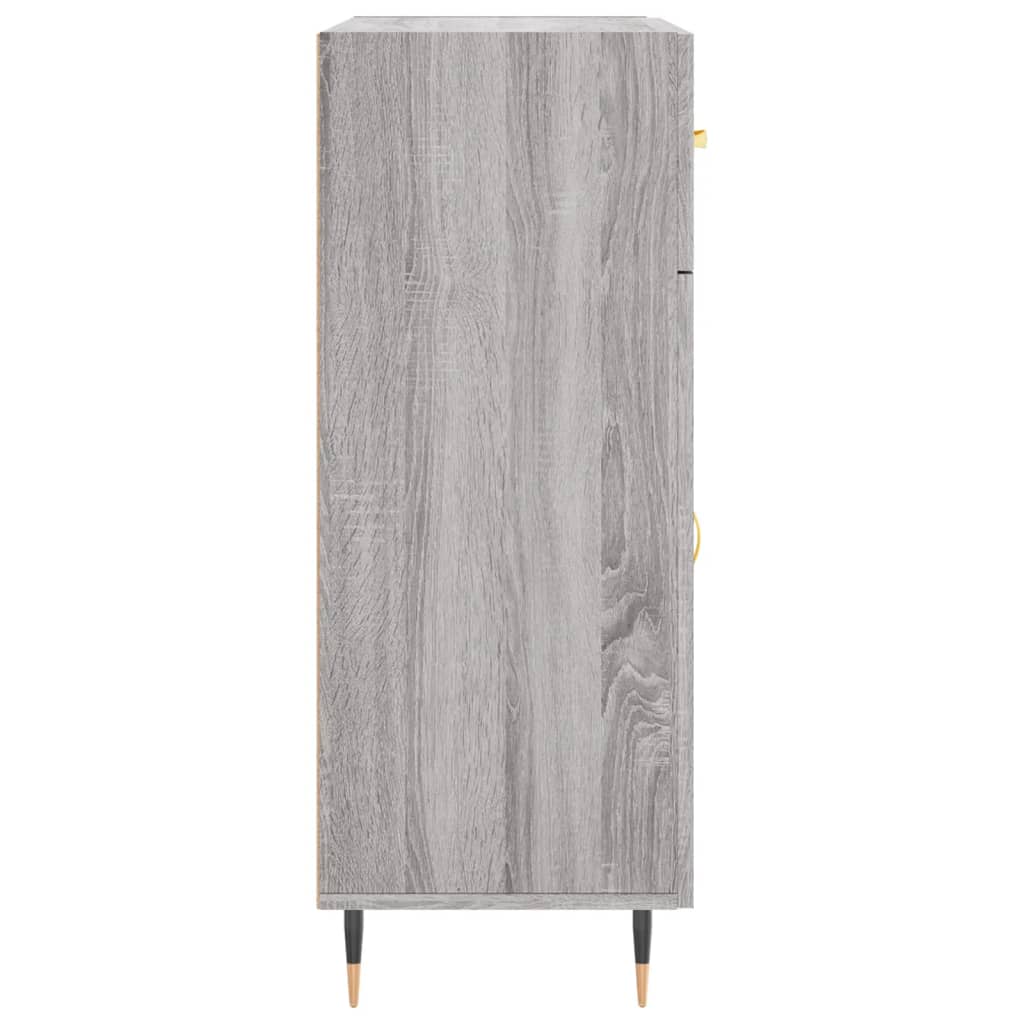 vidaXL Szafka, szary dąb sonoma, 69,5x34x90cm, materiał drewnopochodny