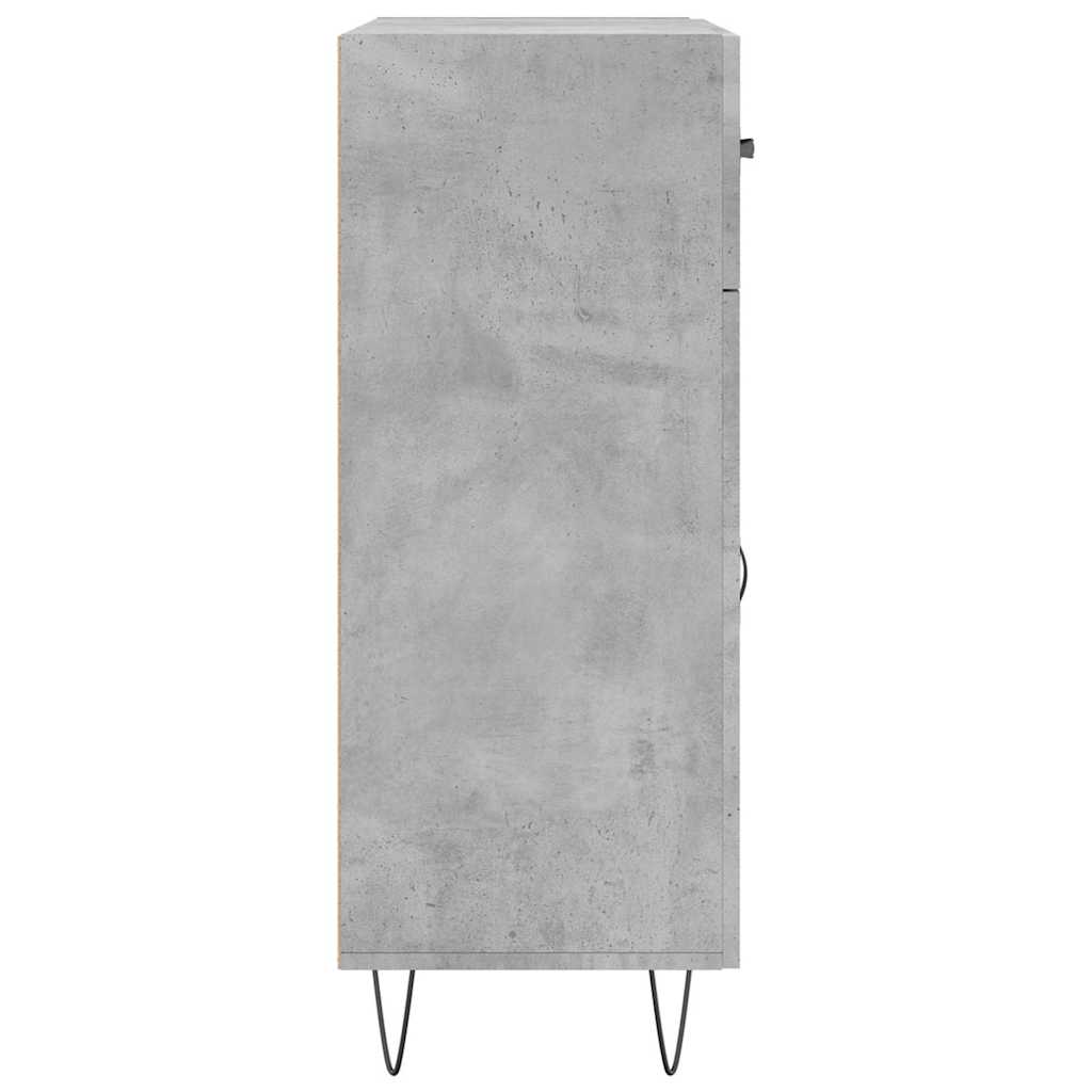 vidaXL Szafka, szarość betonu, 69,5x34x90 cm, materiał drewnopochodny
