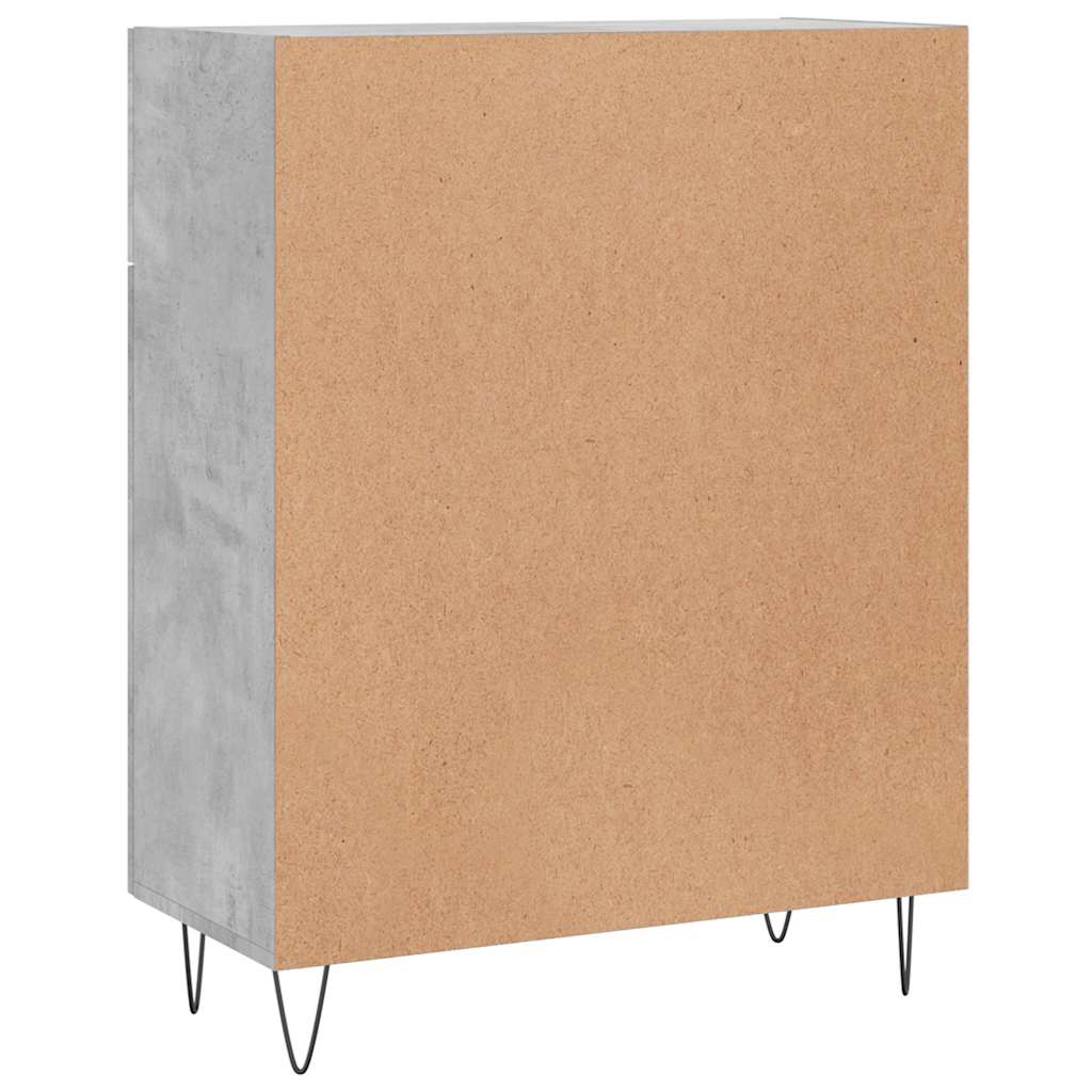 vidaXL Szafka, szarość betonu, 69,5x34x90 cm, materiał drewnopochodny