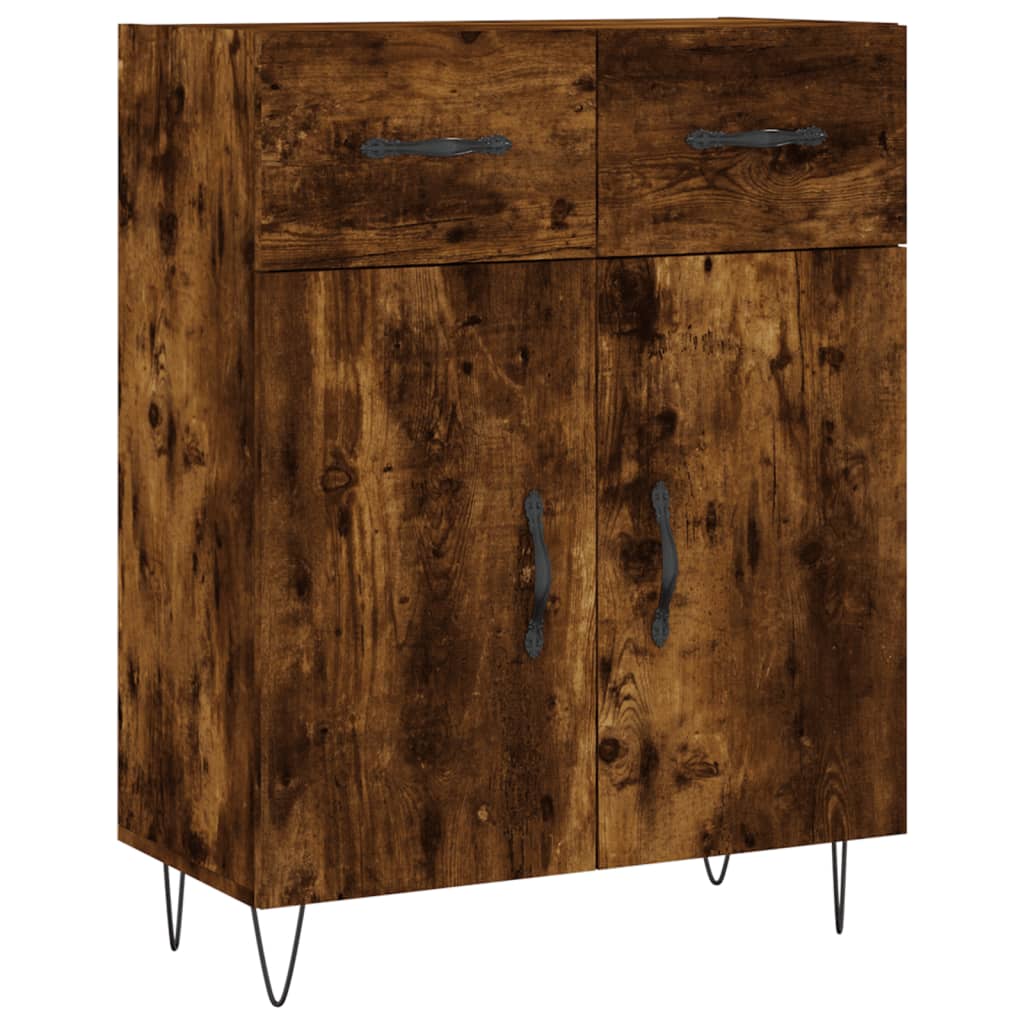 vidaXL Szafka, przydymiony dąb, 69,5x34x90 cm, materiał drewnopochodny
