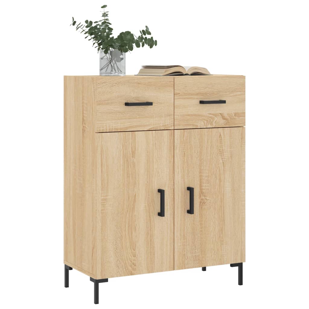 vidaXL Szafka, dąb sonoma, 69,5x34x90 cm, materiał drewnopochodny