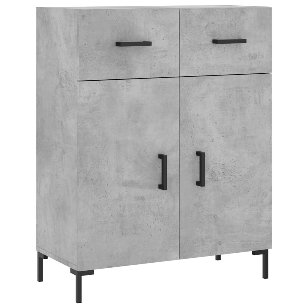 vidaXL Szafka, szarość betonu, 69,5x34x90 cm, materiał drewnopochodny