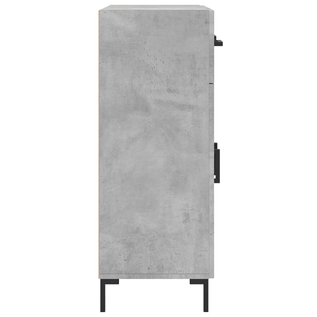 vidaXL Szafka, szarość betonu, 69,5x34x90 cm, materiał drewnopochodny