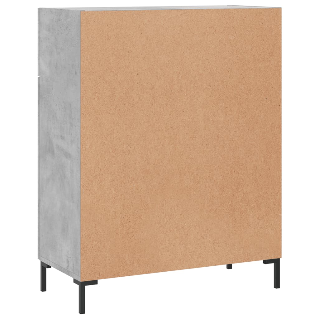 vidaXL Szafka, szarość betonu, 69,5x34x90 cm, materiał drewnopochodny
