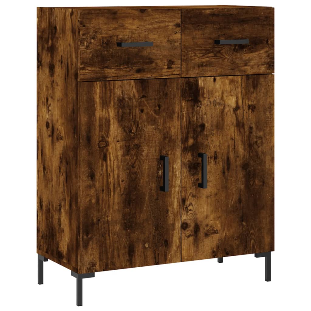 vidaXL Szafka, przydymiony dąb, 69,5x34x90 cm, materiał drewnopochodny