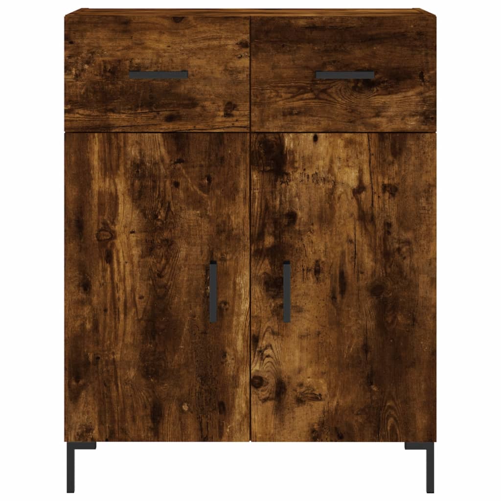 vidaXL Szafka, przydymiony dąb, 69,5x34x90 cm, materiał drewnopochodny