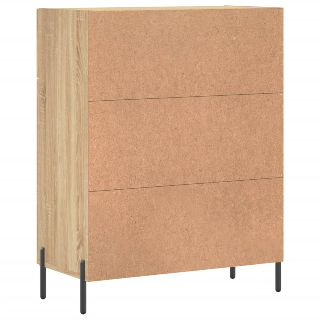 vidaXL Szafka, dąb sonoma, 69,5x34x90 cm, materiał drewnopochodny