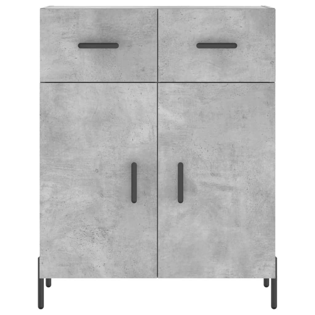 vidaXL Szafka, szarość betonu, 69,5x34x90 cm, materiał drewnopochodny