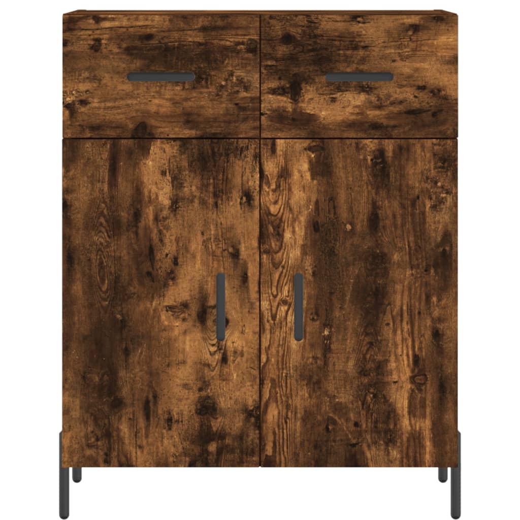 vidaXL Szafka, przydymiony dąb, 69,5x34x90 cm, materiał drewnopochodny