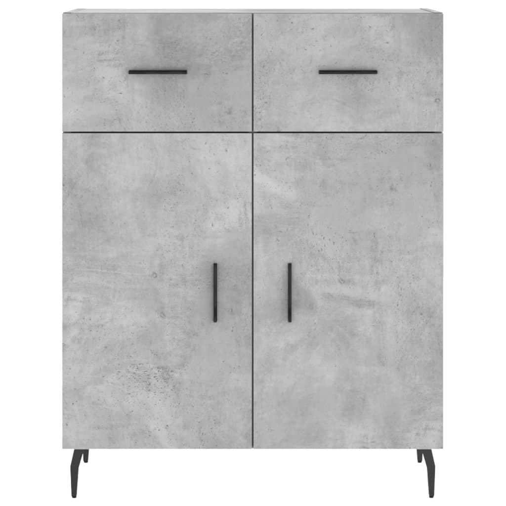 vidaXL Szafka, szarość betonu, 69,5x34x90 cm, materiał drewnopochodny