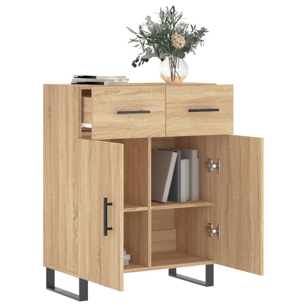 vidaXL Szafka, dąb sonoma, 69,5x34x90 cm, materiał drewnopochodny