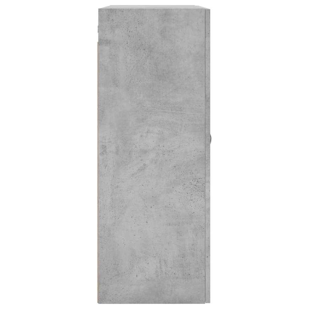 vidaXL Szafka wisząca, szarość betonu, 69,5x34x90 cm