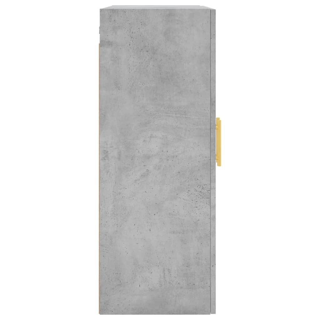 vidaXL Szafka wisząca, szarość betonu, 69,5x34x90 cm