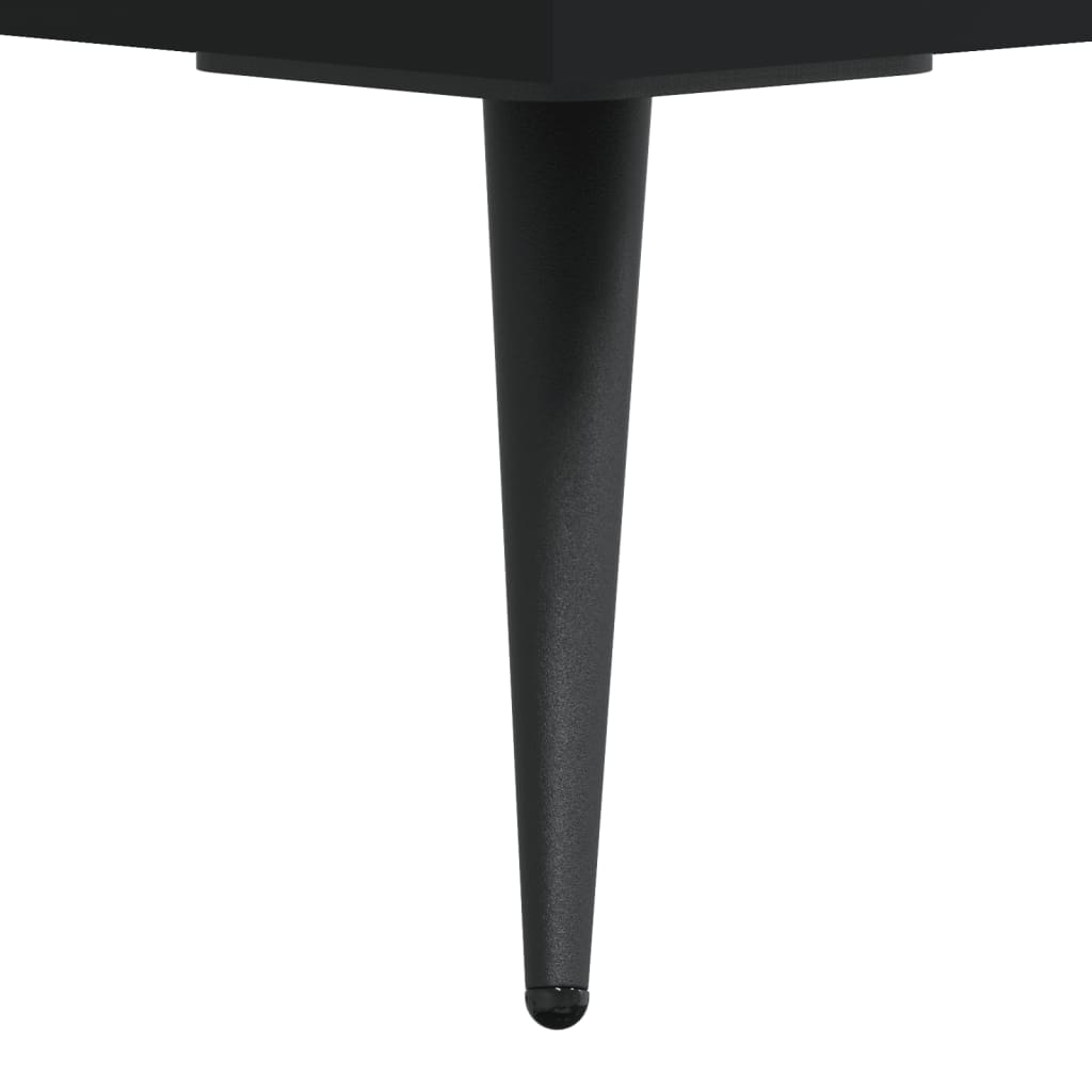 vidaXL Szafka pod TV, czarna, 102x36x50 cm, materiał drewnopochodny