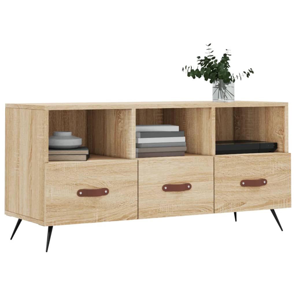 vidaXL Szafka pod telewizor, dąb sonoma, 102x36x50 cm