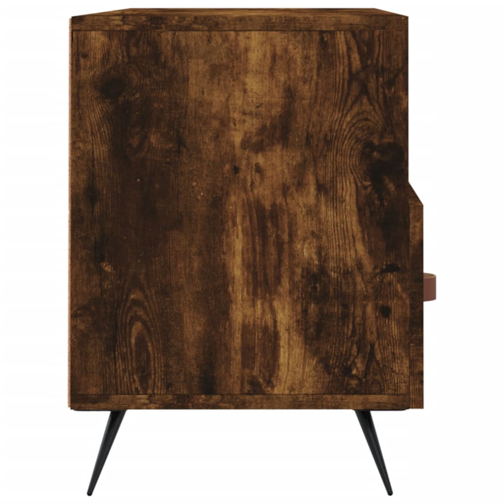 vidaXL Szafka pod TV, przydymiony dąb, 102x36x50 cm