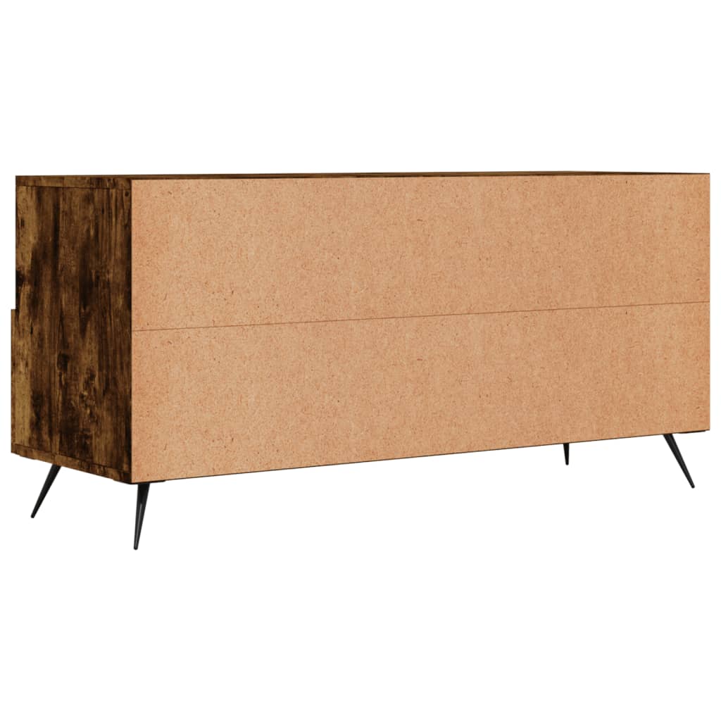 vidaXL Szafka pod TV, przydymiony dąb, 102x36x50 cm