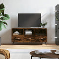 vidaXL Szafka pod TV, przydymiony dąb, 102x36x50 cm
