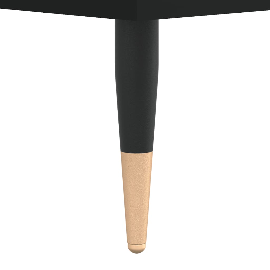 vidaXL Szafka pod TV, czarna, 102x36x50 cm, materiał drewnopochodny