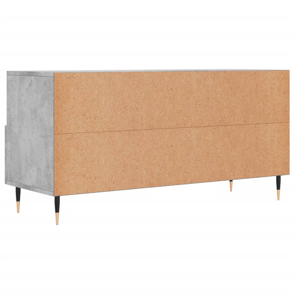 vidaXL Szafka pod telewizor, szarość betonu, 102x36x50 cm