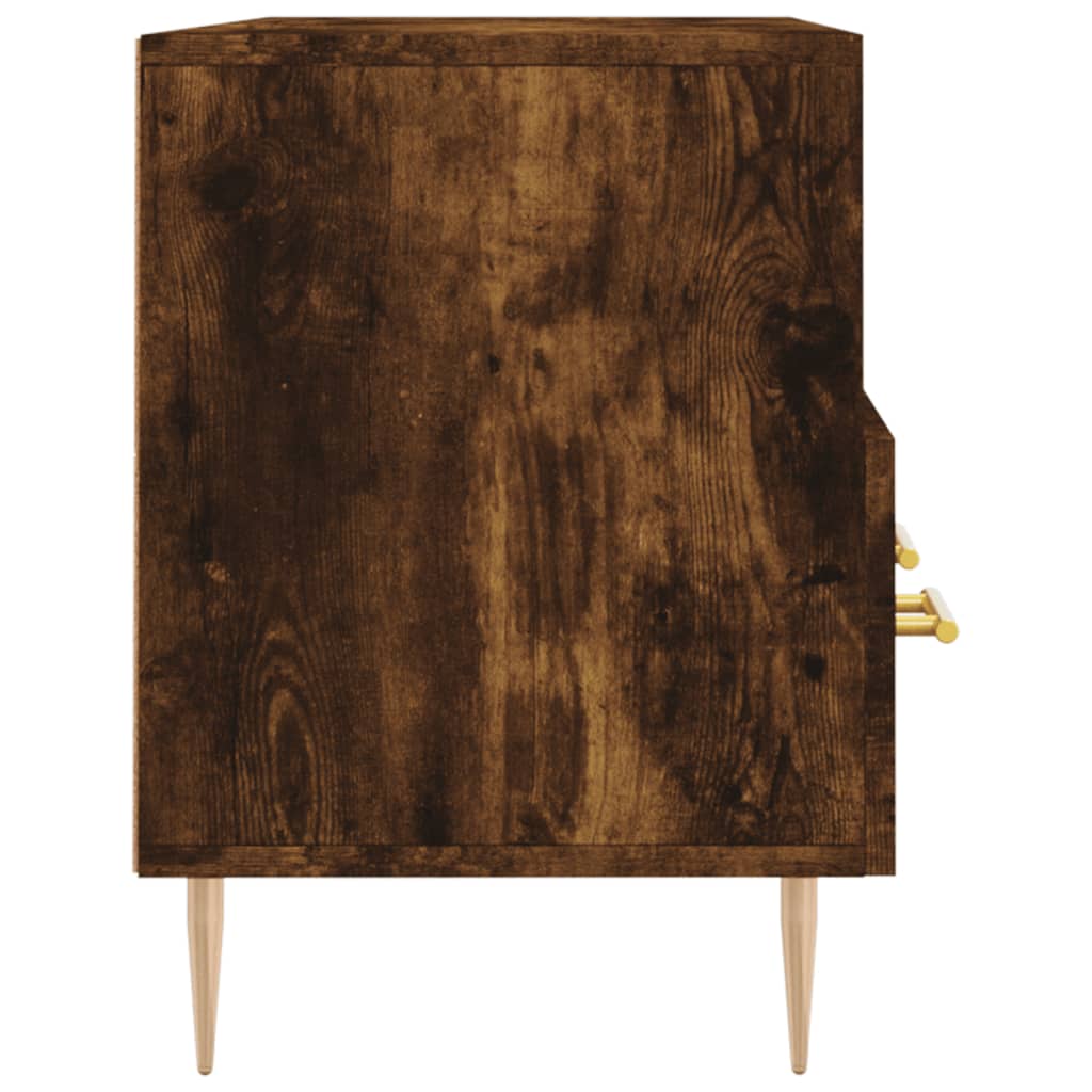 vidaXL Szafka pod TV, przydymiony dąb, 102x36x50 cm