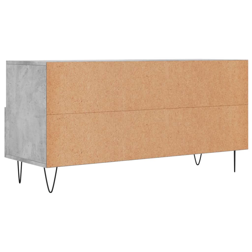 vidaXL Szafka pod telewizor, szarość betonu, 102x36x50 cm