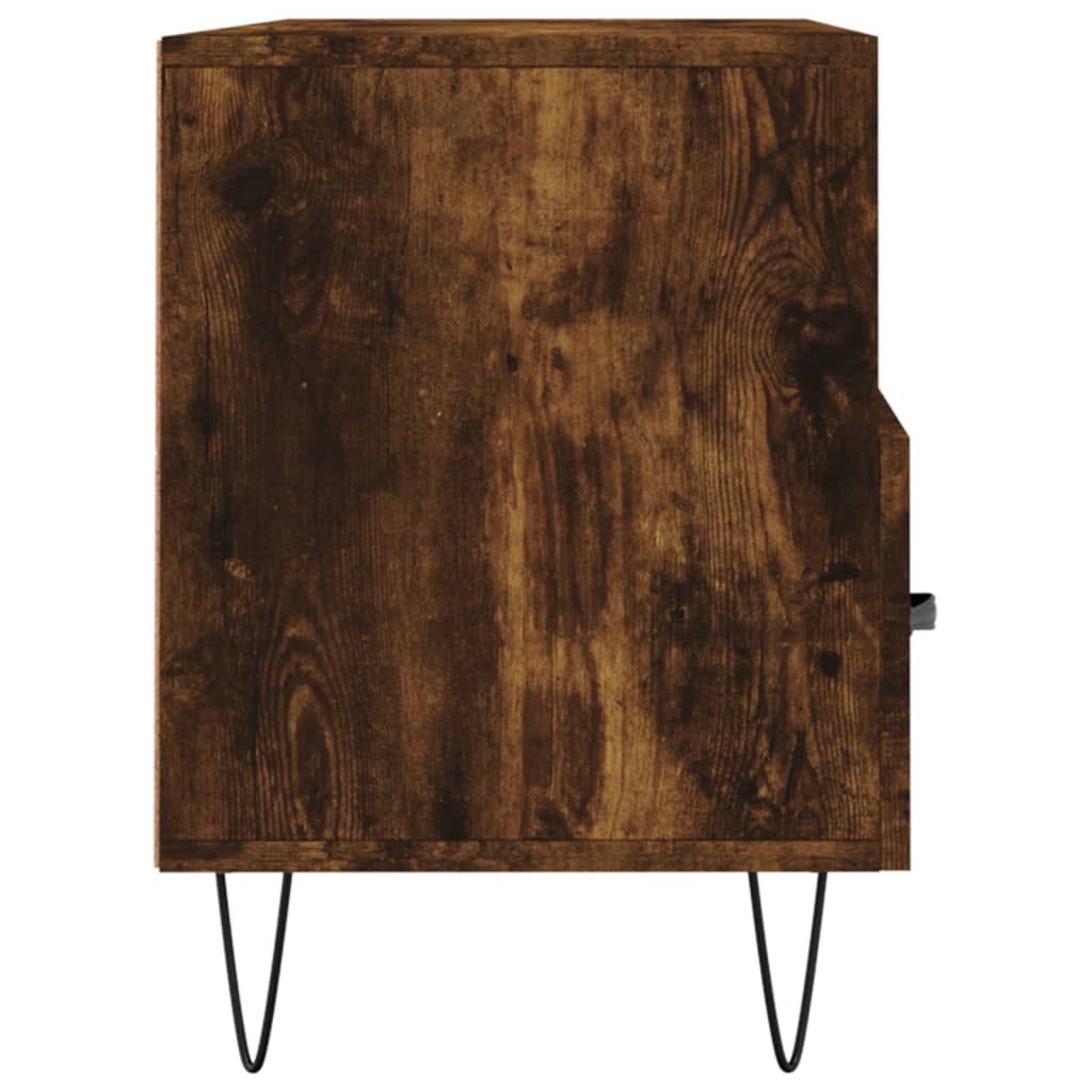 vidaXL Szafka pod TV, przydymiony dąb, 102x36x50 cm