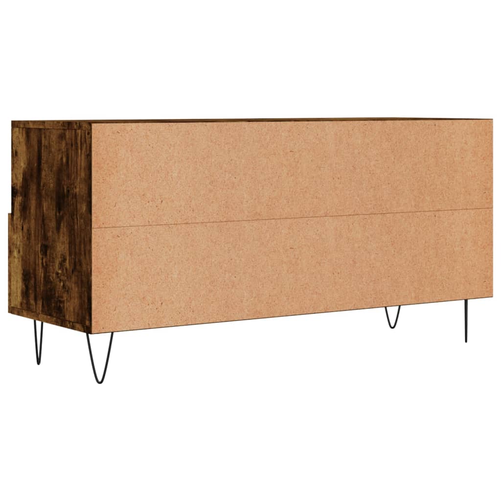 vidaXL Szafka pod TV, przydymiony dąb, 102x36x50 cm