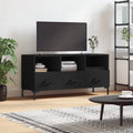 vidaXL Szafka pod TV, czarna, 102x36x50 cm, materiał drewnopochodny