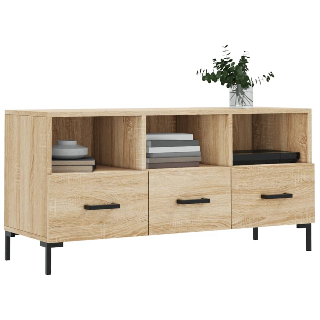 vidaXL Szafka pod telewizor, dąb sonoma, 102x36x50 cm