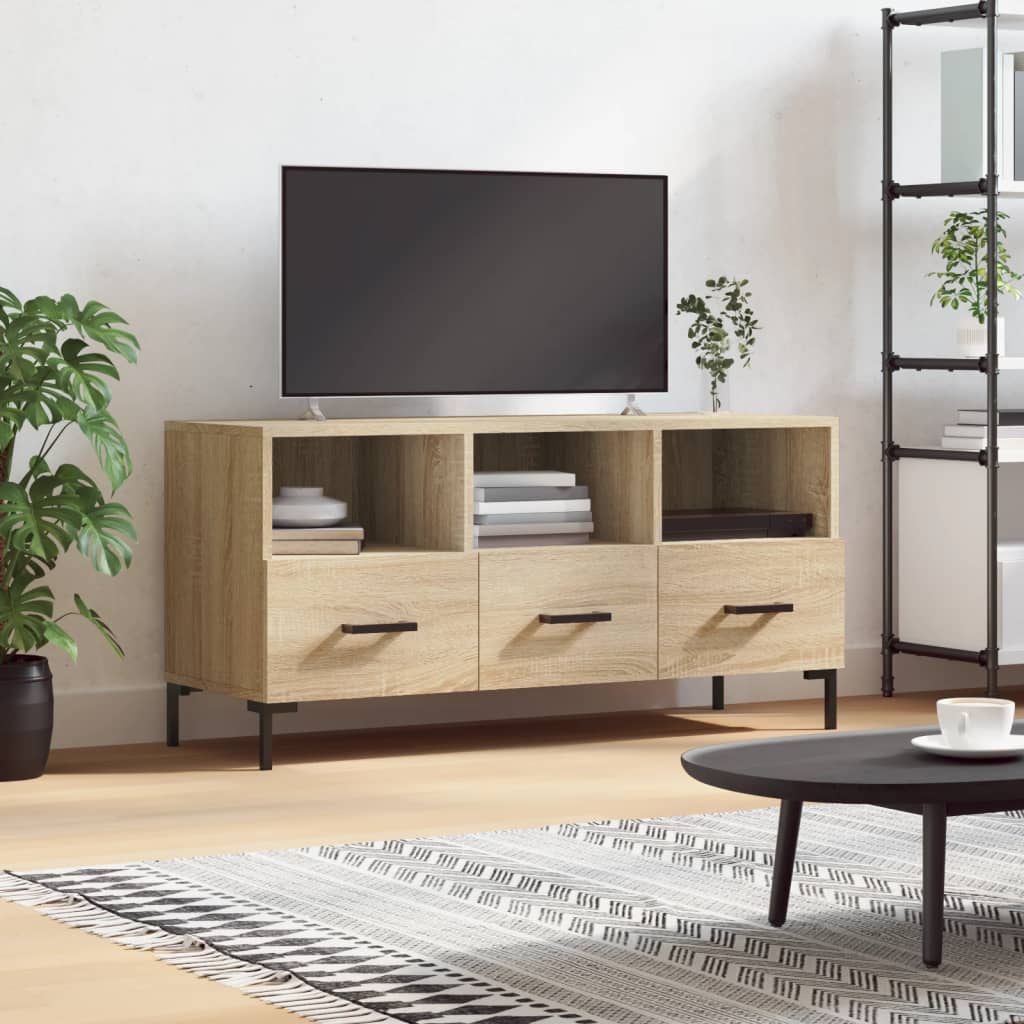 vidaXL Szafka pod telewizor, dąb sonoma, 102x36x50 cm