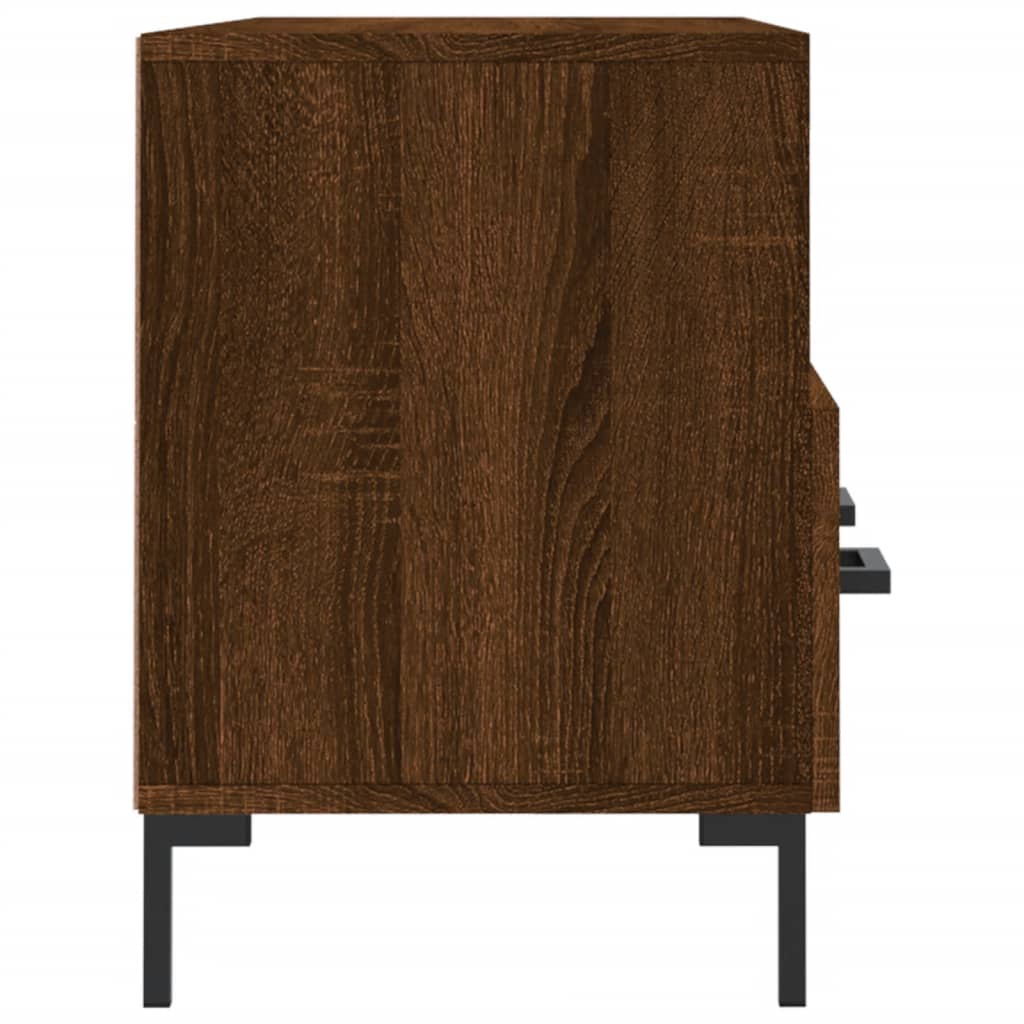 vidaXL Szafka pod TV, brązowy dąb, 102x36x50 cm