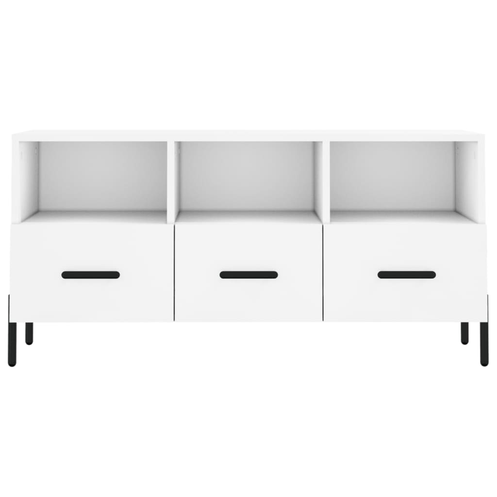 vidaXL Szafka pod TV, biała, 102x36x50 cm, materiał drewnopochodny