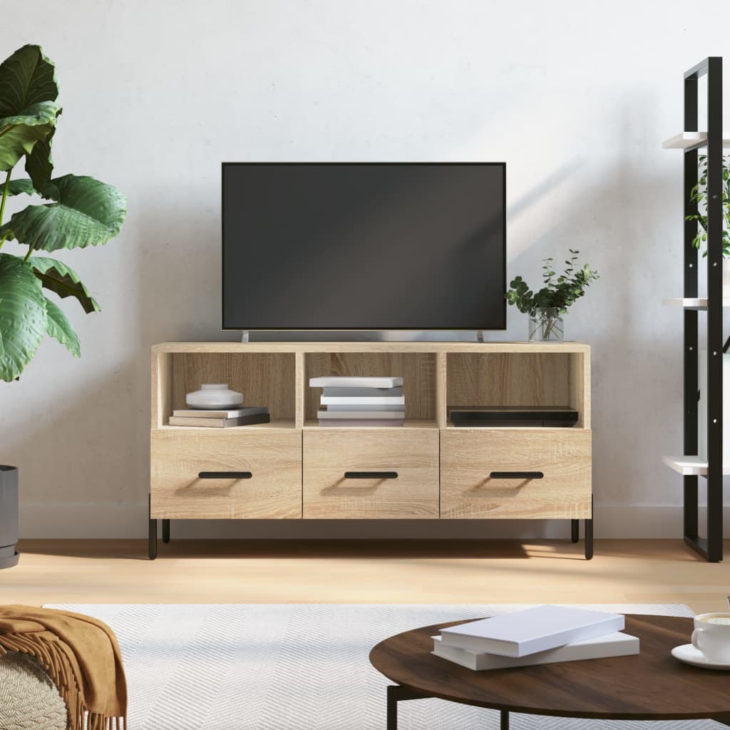 vidaXL Szafka pod telewizor, dąb sonoma, 102x36x50 cm