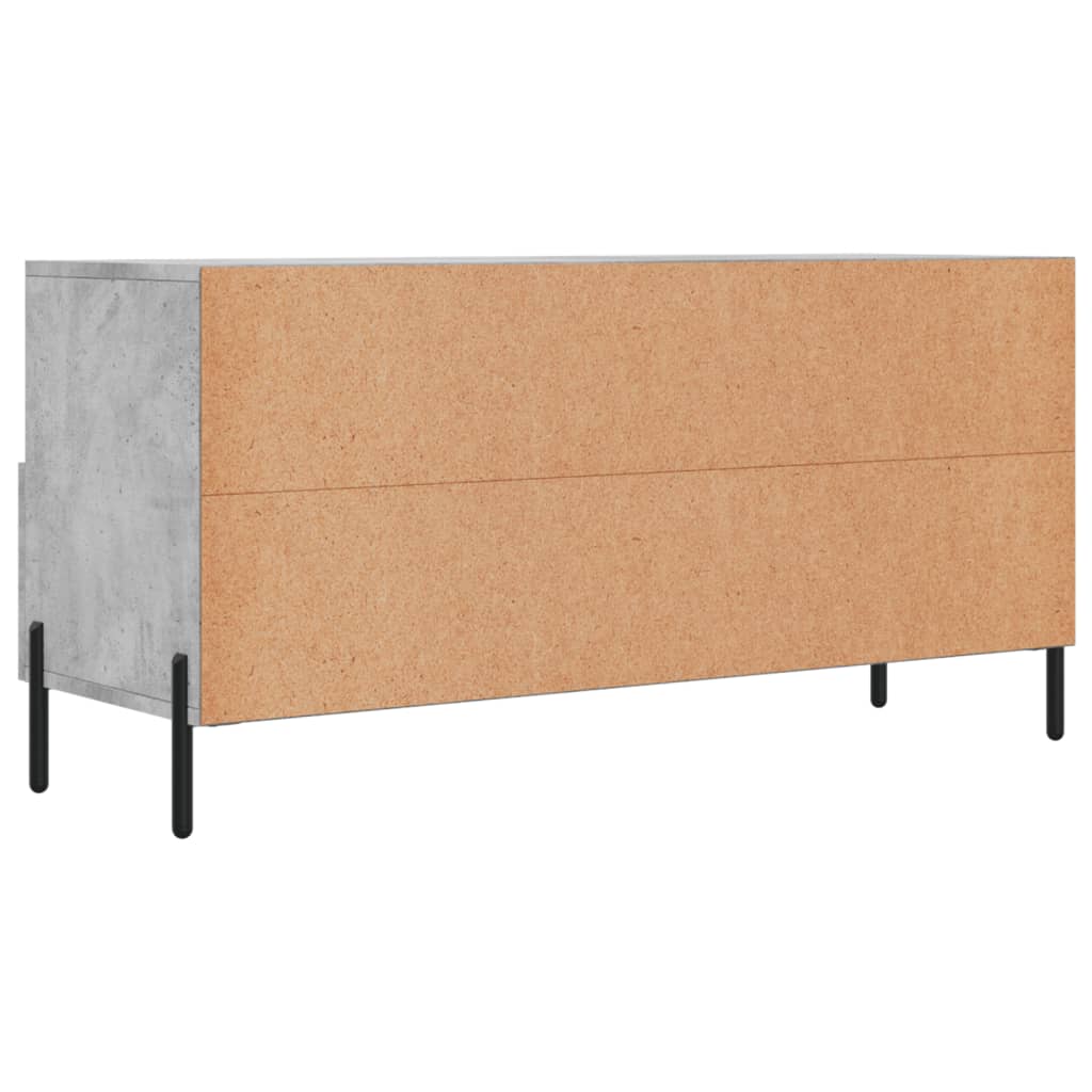 vidaXL Szafka pod telewizor, szarość betonu, 102x36x50 cm