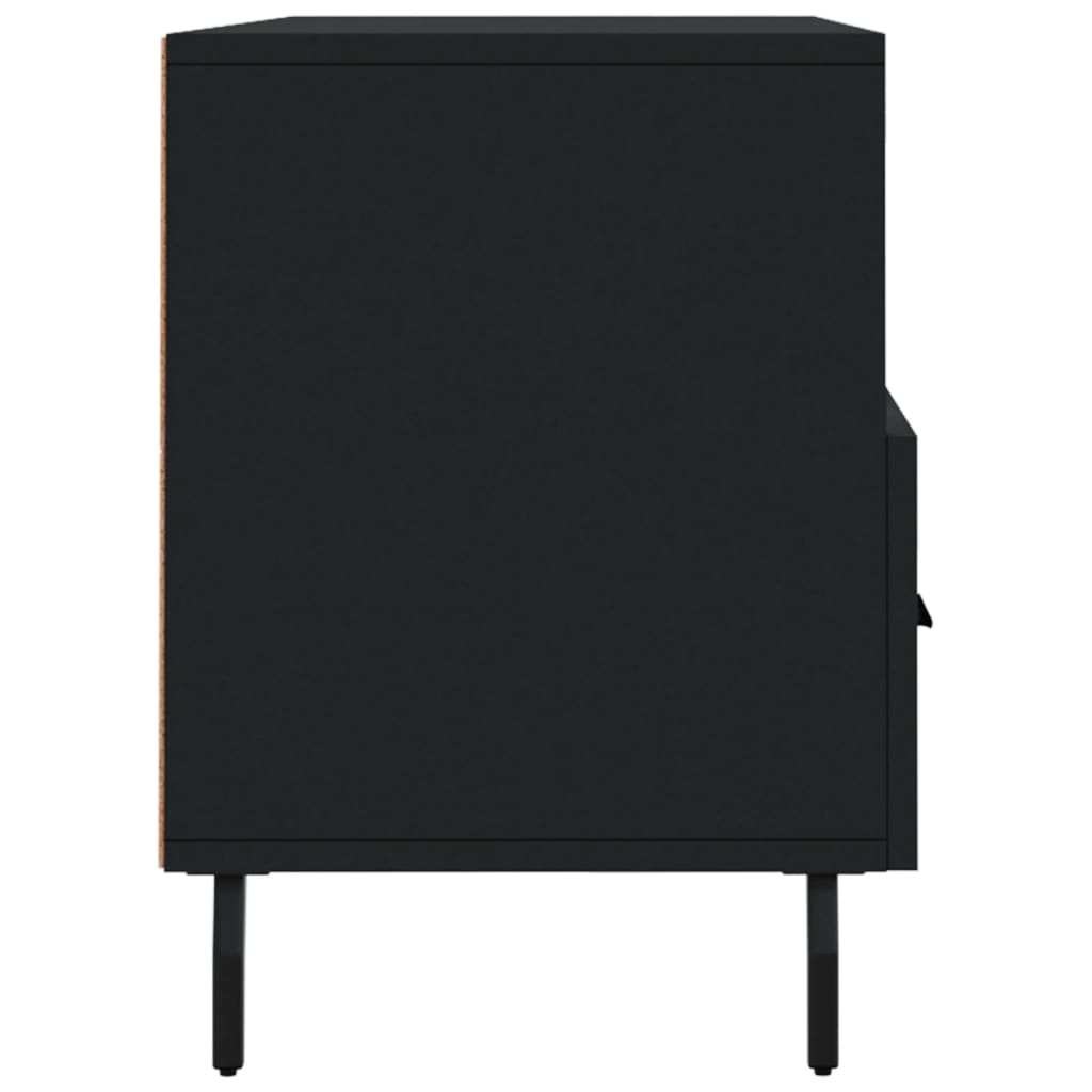 vidaXL Szafka pod TV, czarna, 102x36x50 cm, materiał drewnopochodny