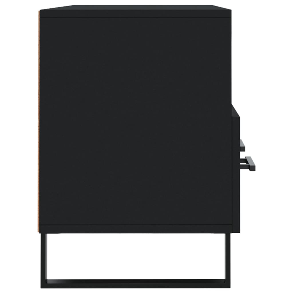 vidaXL Szafka pod TV, czarna, 102x36x50 cm, materiał drewnopochodny