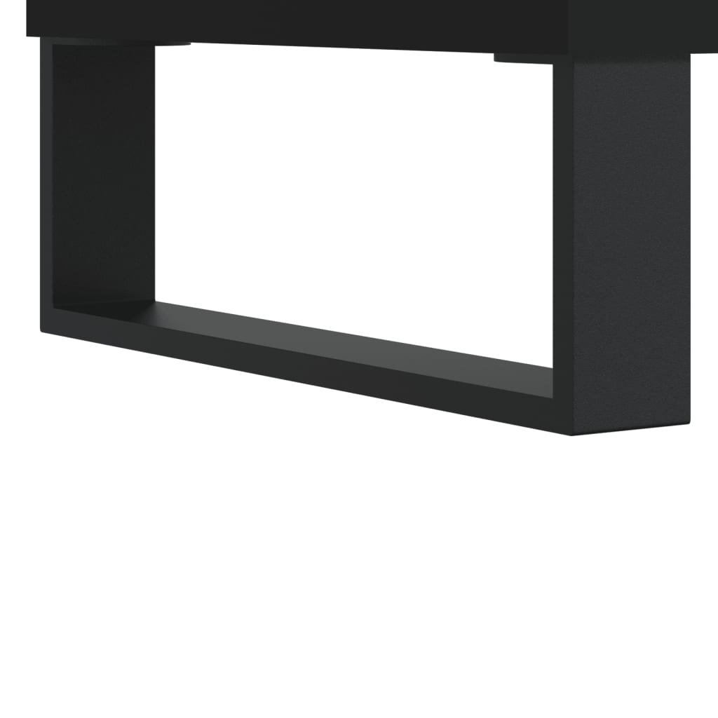 vidaXL Szafka pod TV, czarna, 102x36x50 cm, materiał drewnopochodny