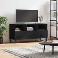 vidaXL Szafka pod TV, czarna, 102x36x50 cm, materiał drewnopochodny