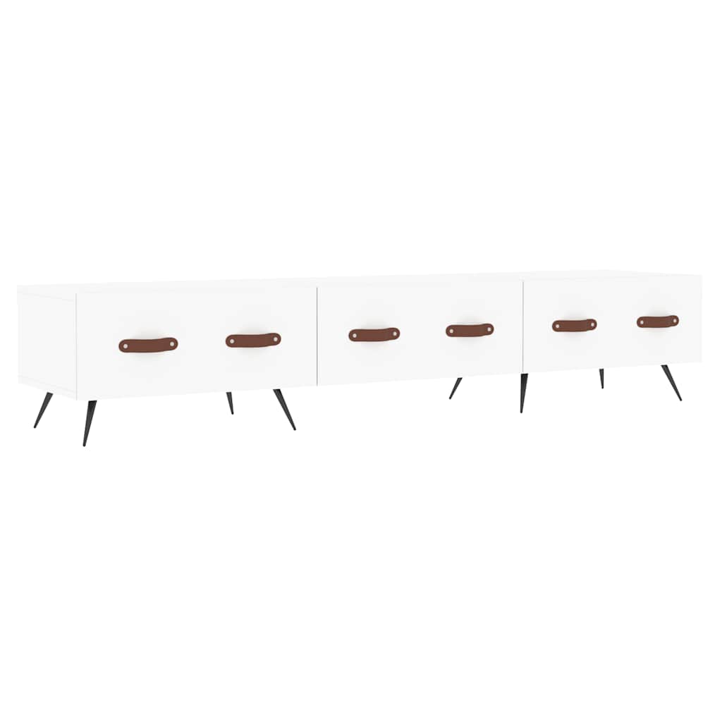 vidaXL Szafka pod TV, biała, 150x36x30 cm, materiał drewnopochodny