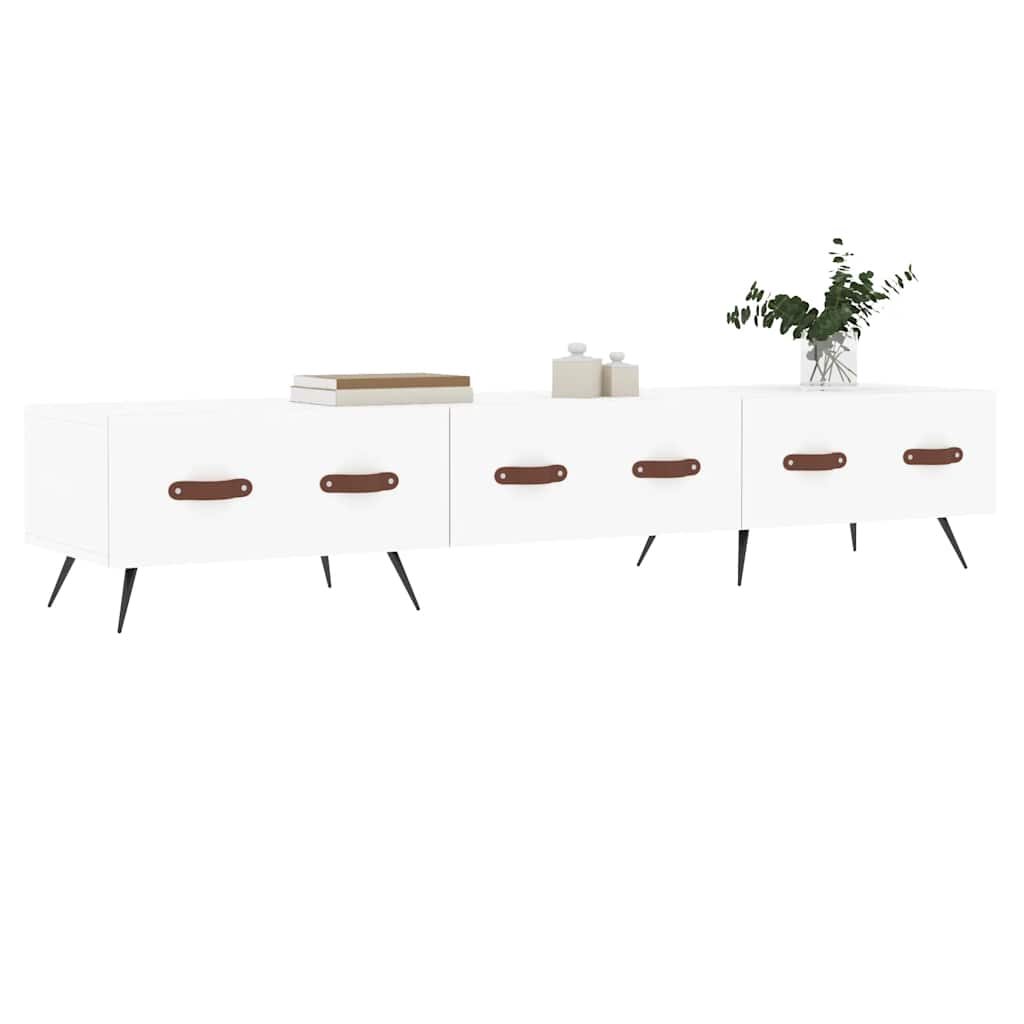 vidaXL Szafka pod TV, biała, 150x36x30 cm, materiał drewnopochodny