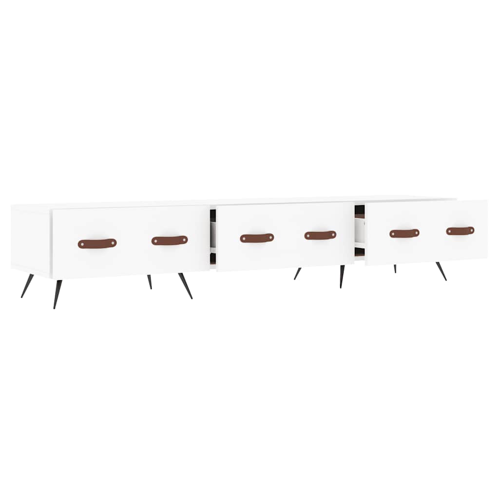 vidaXL Szafka pod TV, biała, 150x36x30 cm, materiał drewnopochodny