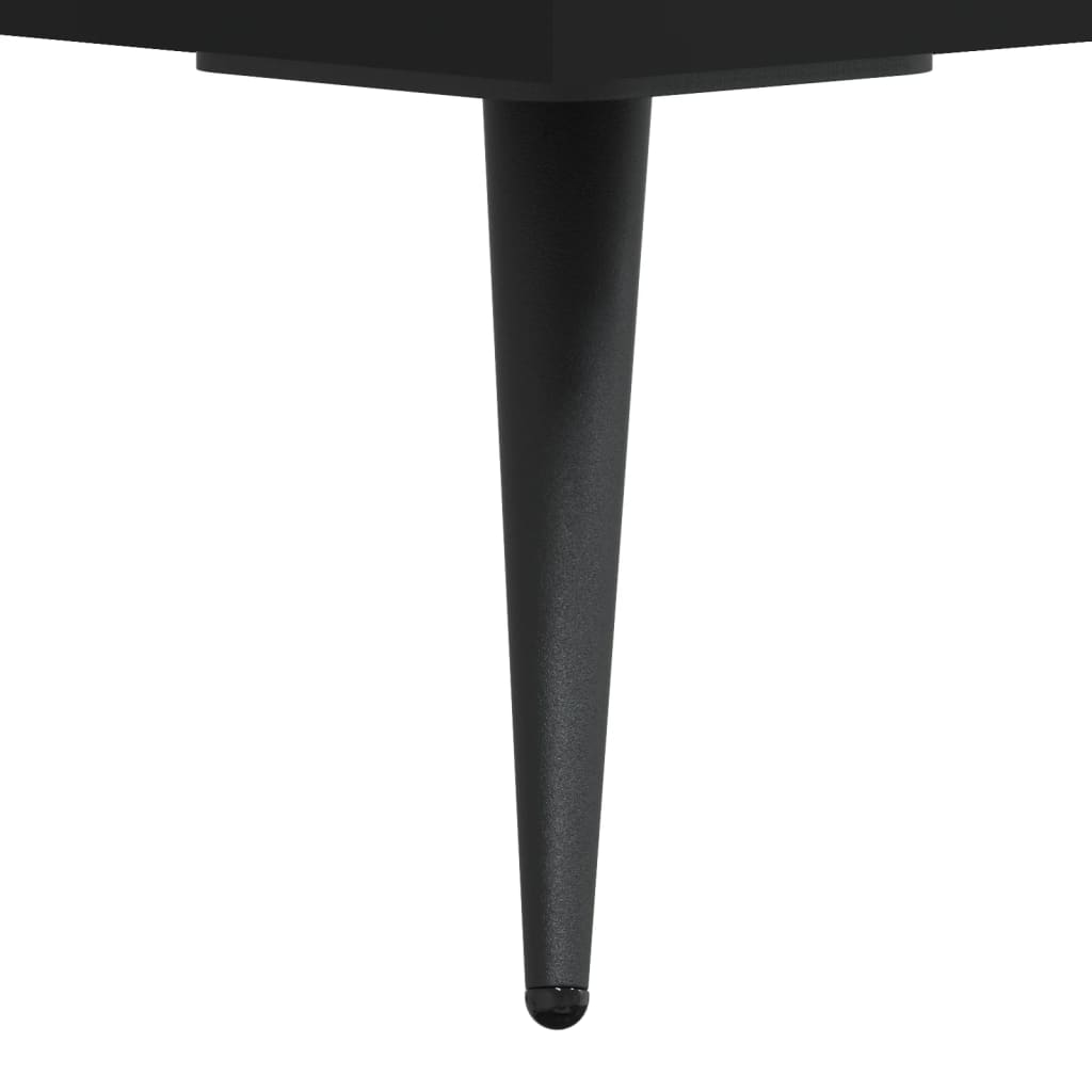 vidaXL Szafka pod TV, czarna, 150x36x30 cm, materiał drewnopochodny