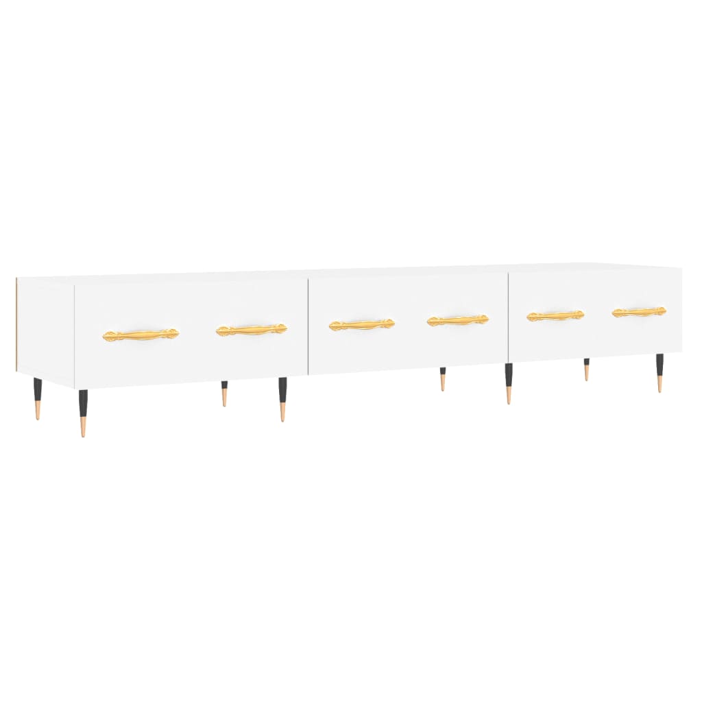 vidaXL Szafka pod TV, biała, 150x36x30 cm, materiał drewnopochodny