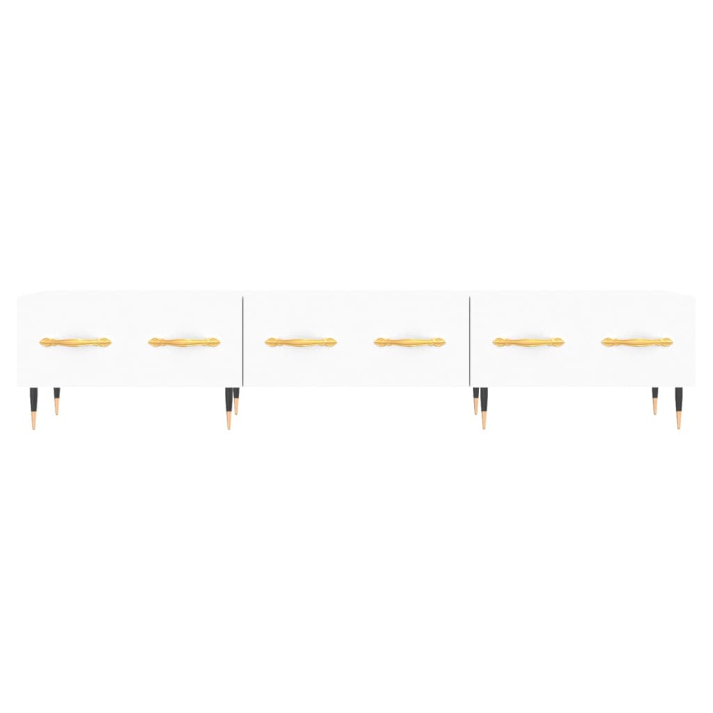 vidaXL Szafka pod TV, biała, 150x36x30 cm, materiał drewnopochodny