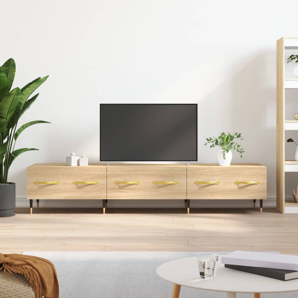 vidaXL Szafka pod telewizor, dąb sonoma, 150x36x30 cm
