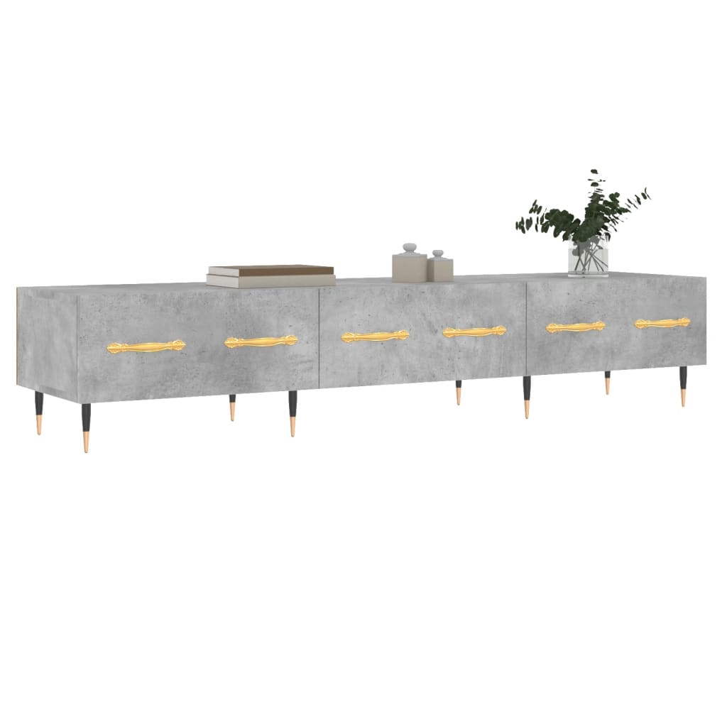 vidaXL Szafka pod TV, szarość betonu, 150x36x30 cm